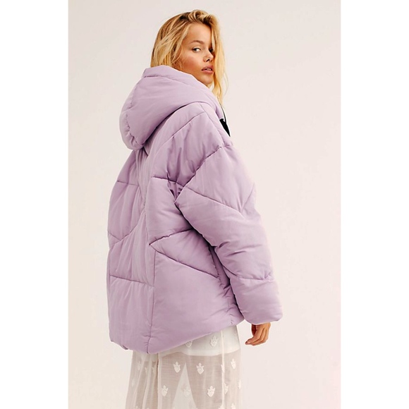 lilac puffer jacket